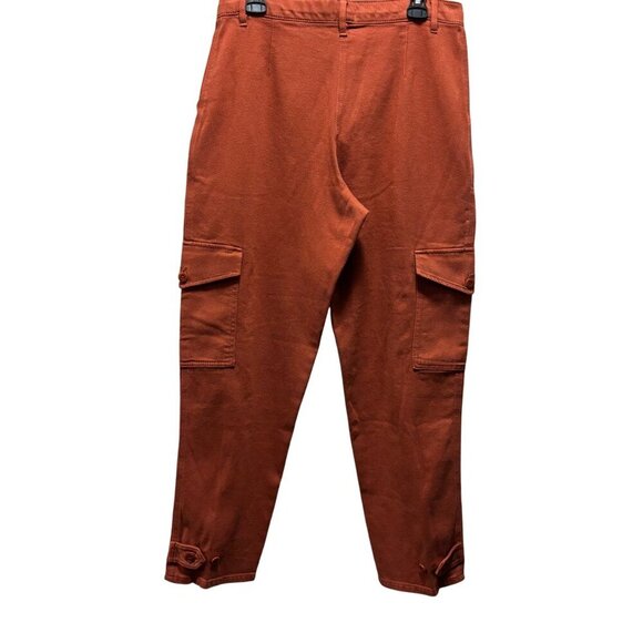 Aritzia Wilfred Free Womens Modern Rust Cargo Pants Size 12 Button Fly High-Rise - Picture 2 of 11